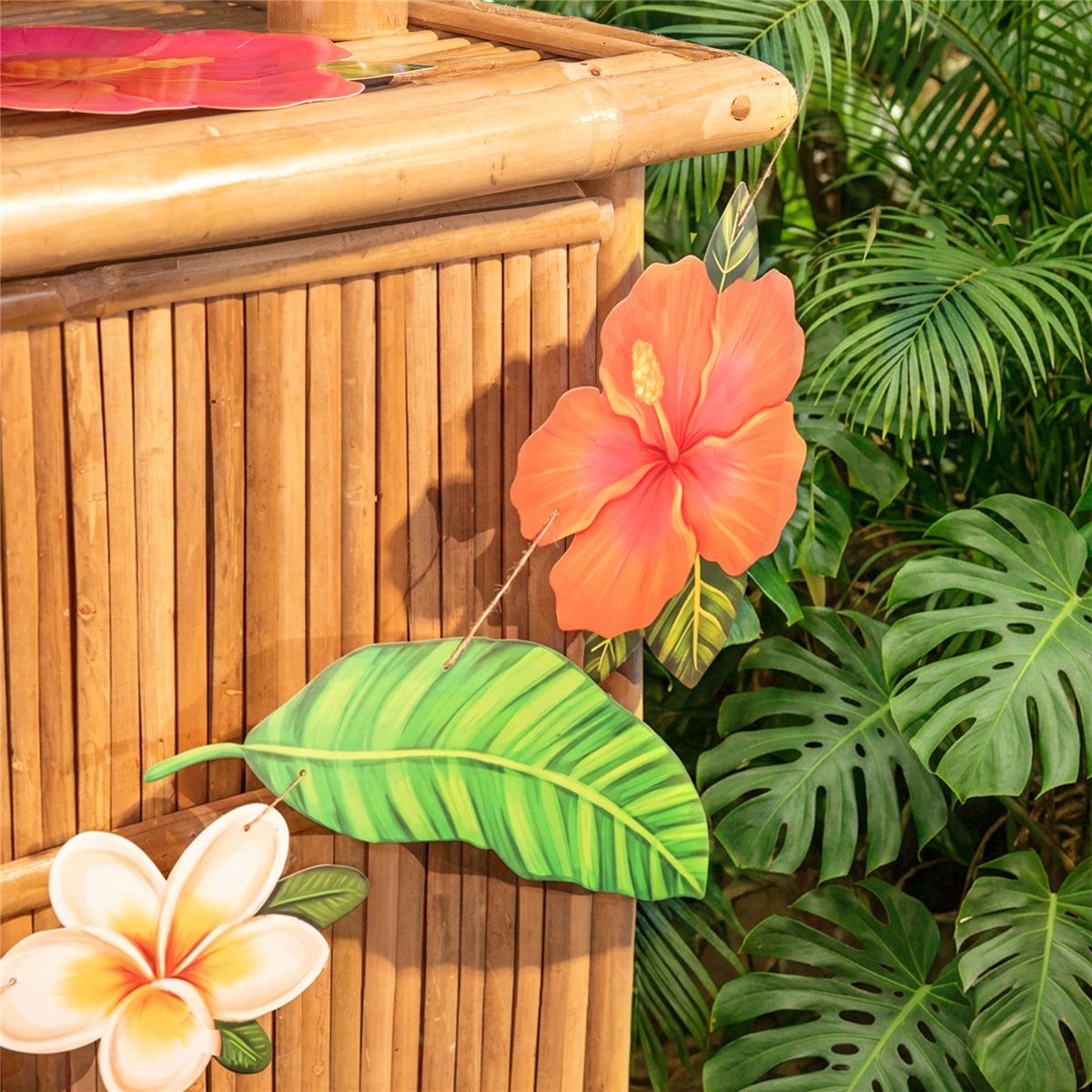 Aloha-guirlande 220x28 cm  Tropisk Blomstermotiv 