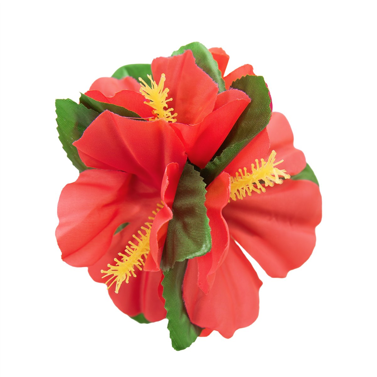Hawaiiblomst Hårklips hårspænde med rød blomst Hawaiiblomst Hårklips hårspænde med rød blomst