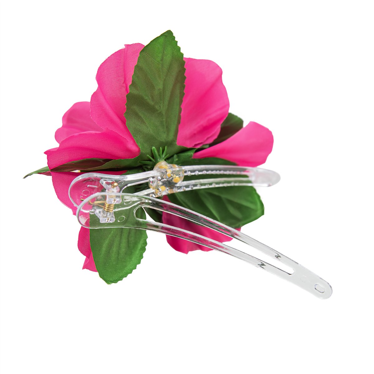 Hårklips Hawaiiblomst fuchsia blomster 12 cm Hårklips Hawaiiblomst fuchsia blomster 12 cm