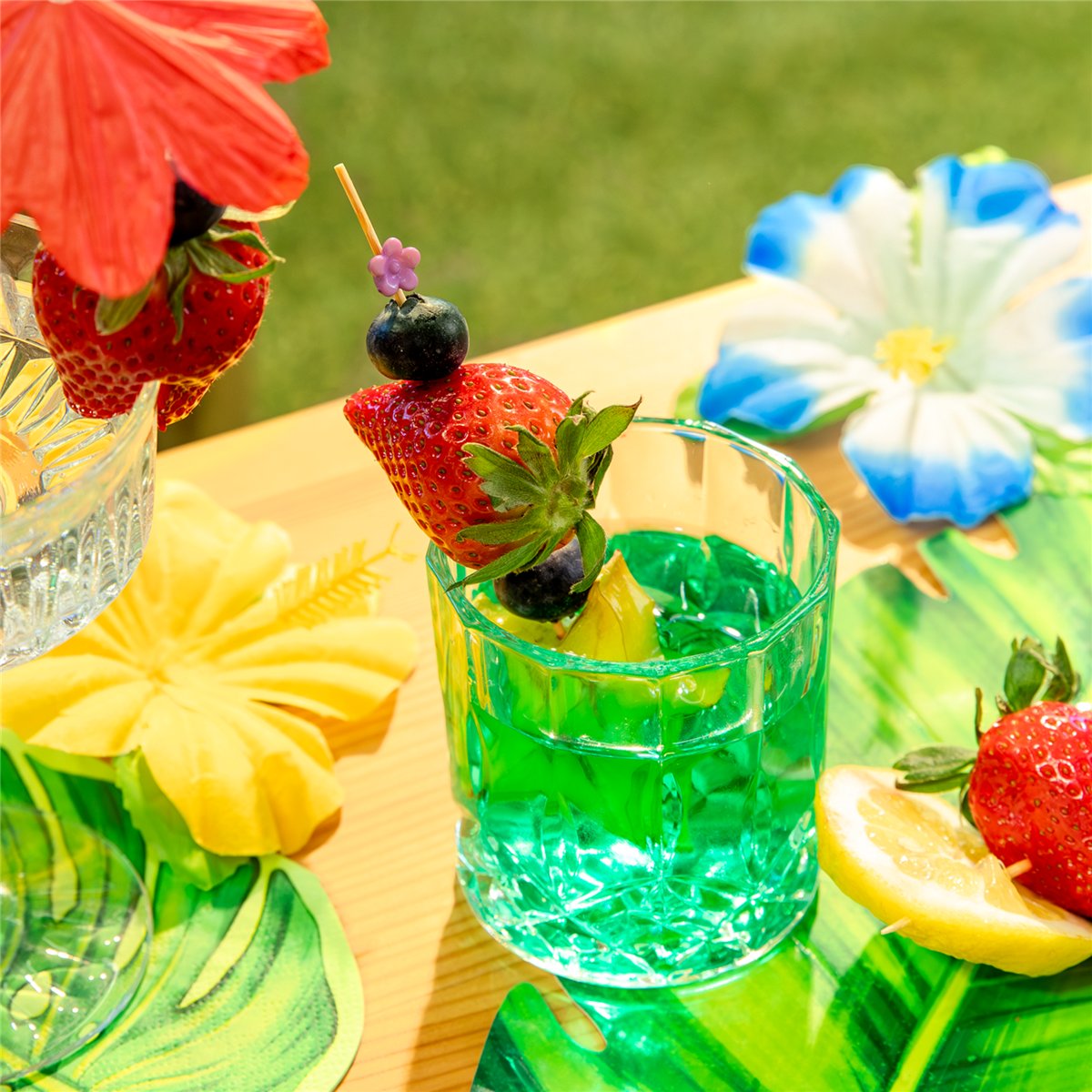 25 stk. Cocktailpinde Snacksticks Blomster dekoration