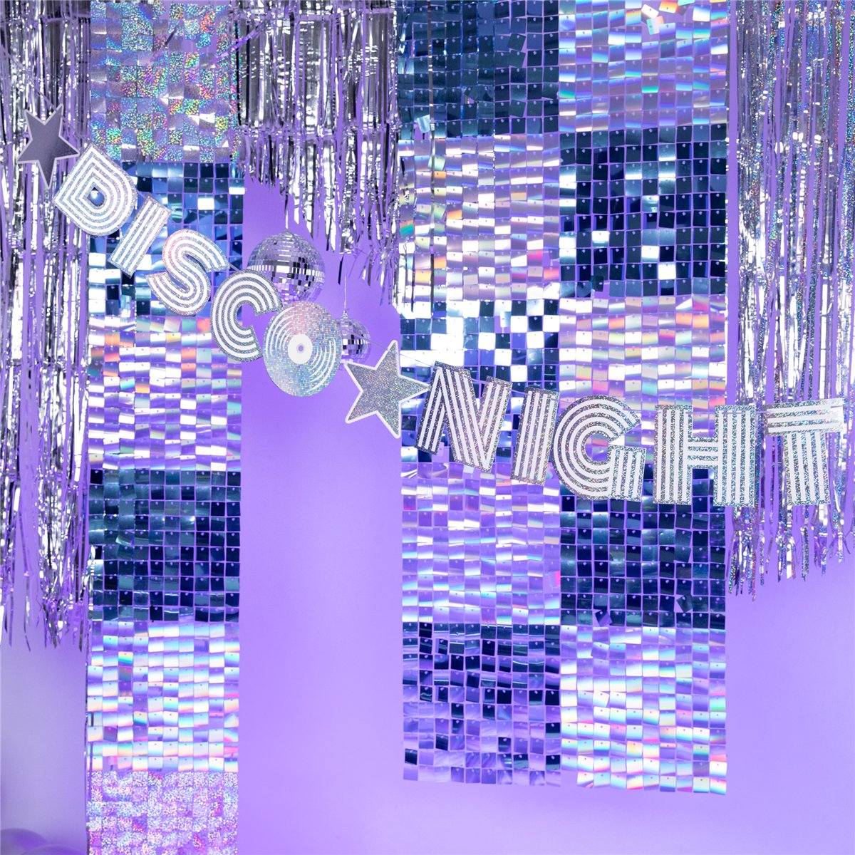 Banner S&oslash;lv Disco Banner 182x16cm