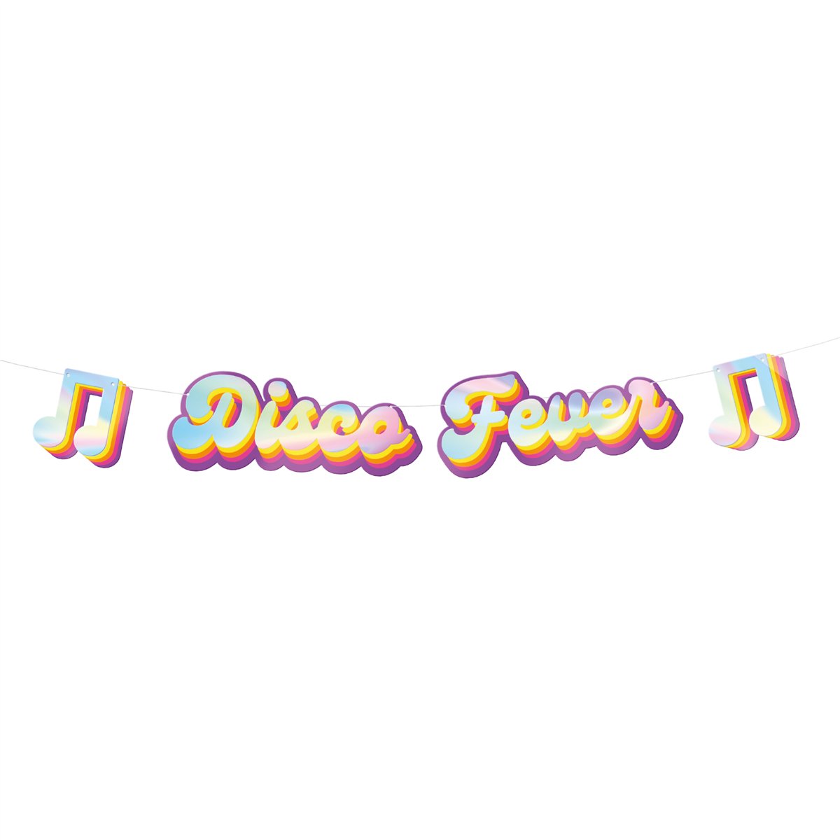 Banner Retro Disco Banner 100x17cm Banner Retro Disco Banner 100x17cm