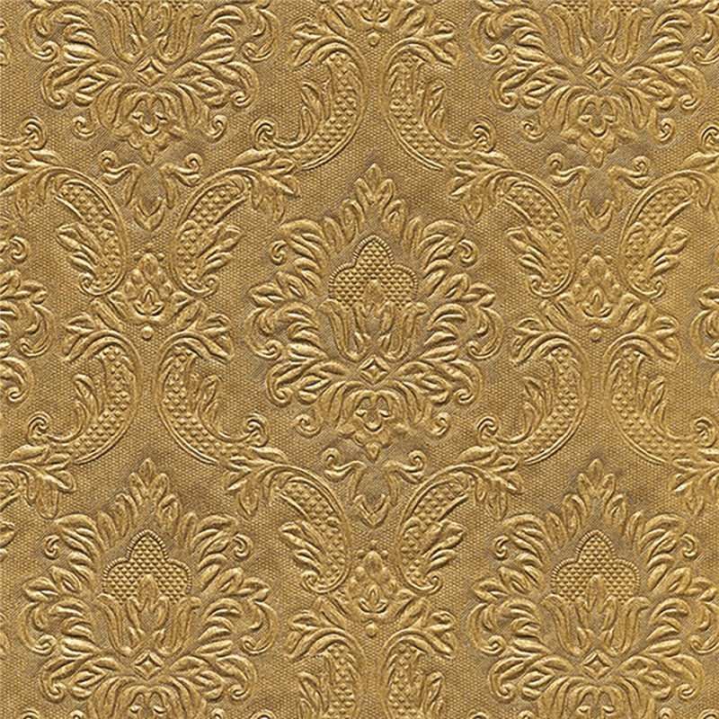 20 stk. Servietter Ornament Guld 3-lags 33x33 cm 20 stk. Servietter Ornament Guld 3-lags 33x33 cm