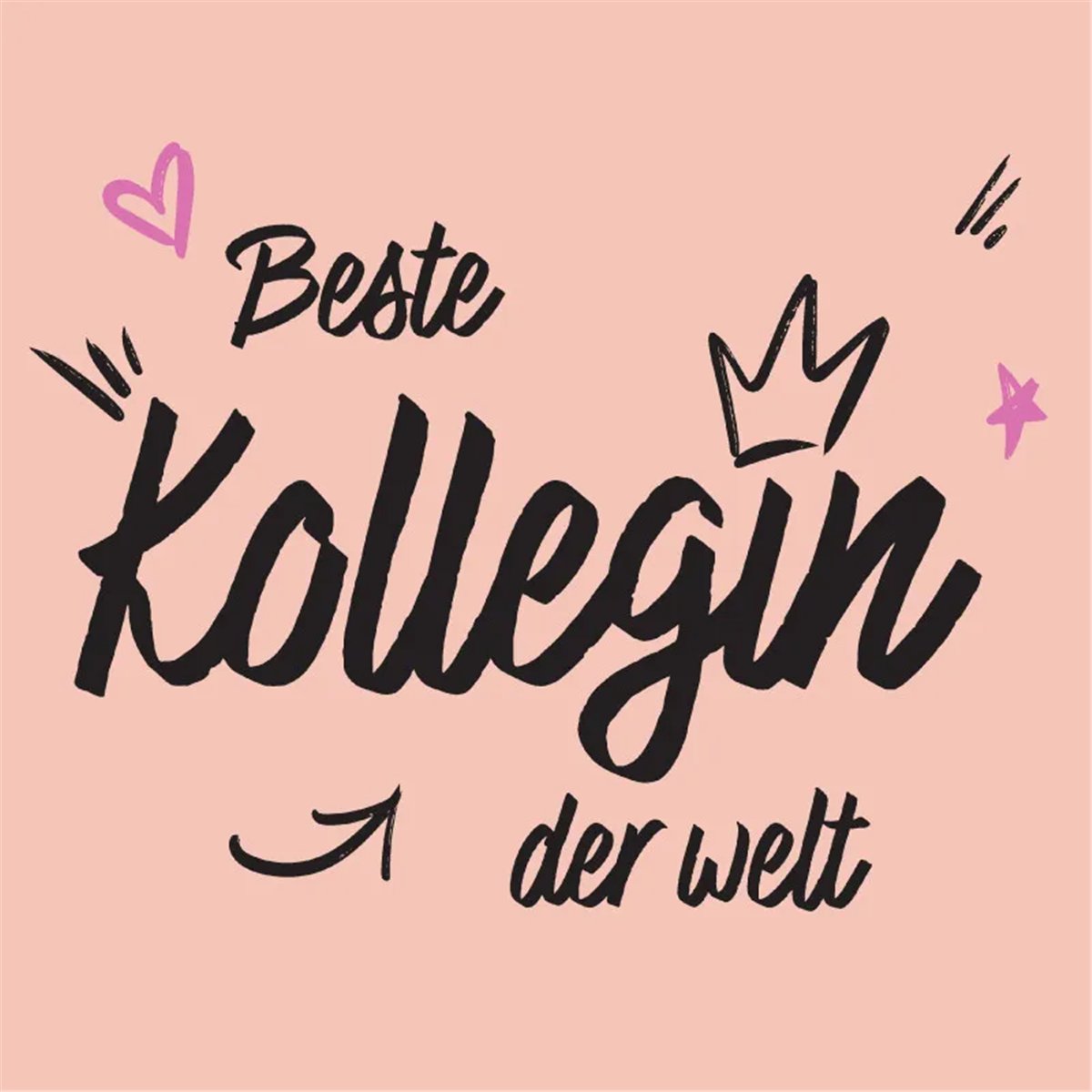 20 stk. Servietter "Beste Kollegin der Welt" 33x33 cm 20 stk. Servietter "Beste Kollegin der Welt" 33x33 cm