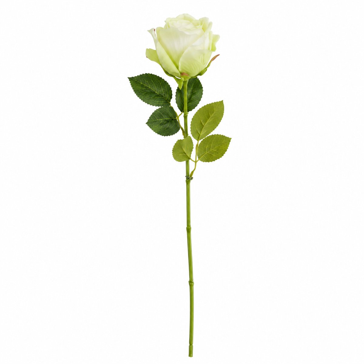 Kunstig Creme/grøn med grønne blade 47 cm Kunstig Creme/grøn med grønne blade 47 cm