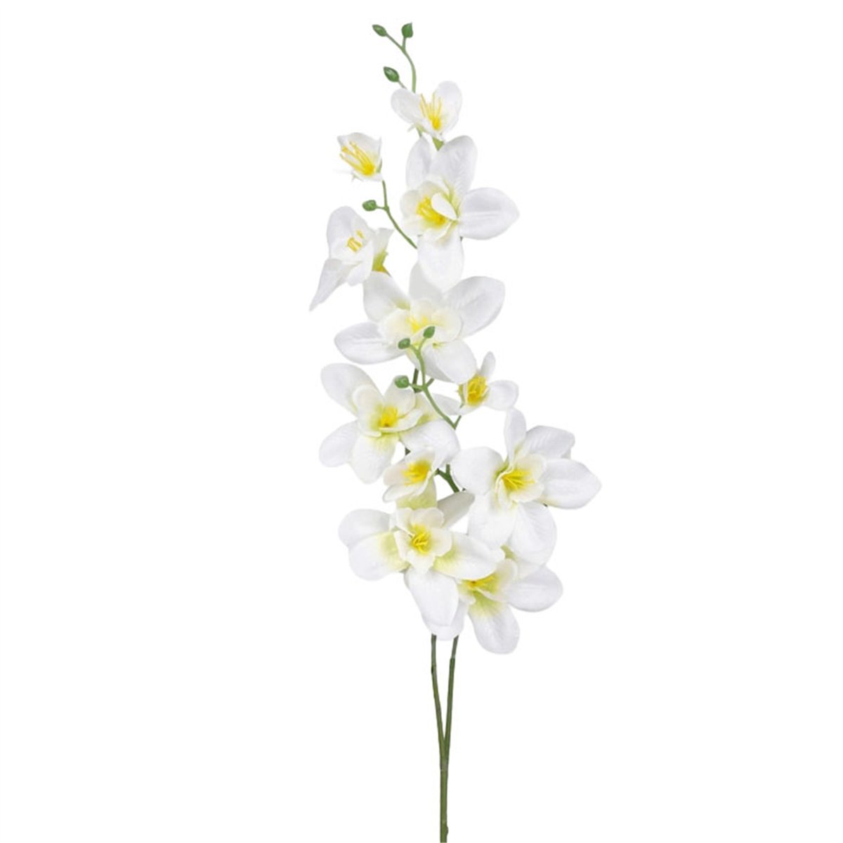 Kunstig satinorkidé hvid 50 cm Kunstig satinorkidé hvid 50 cm