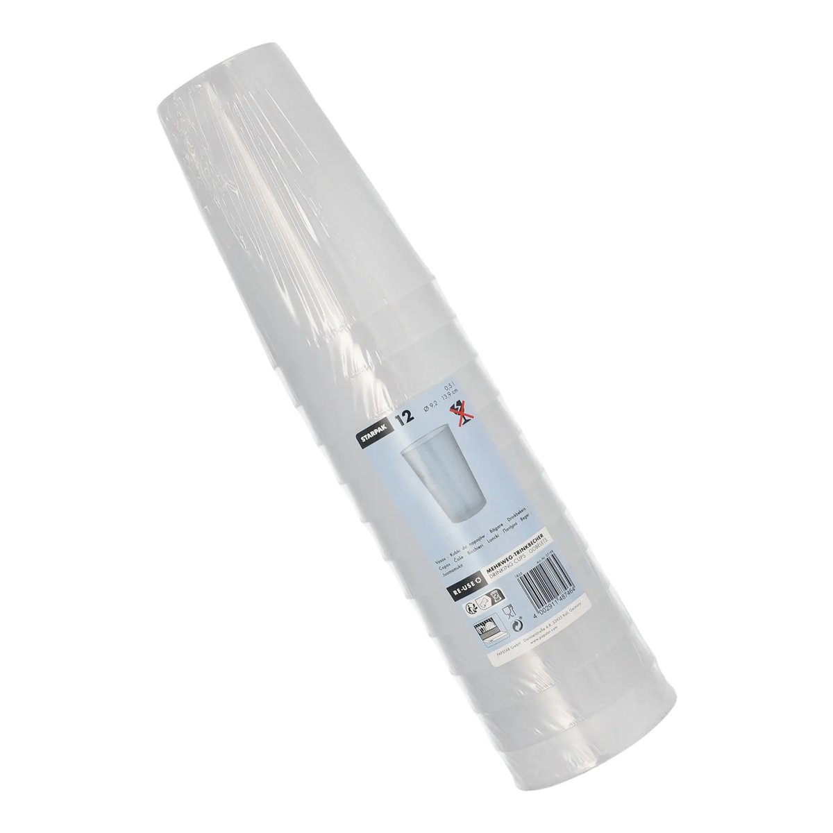 12 stk. Uknuselige Drikkeglas Genbruglige 500 ml 12 stk. Uknuselige Drikkeglas Genbruglige 500 ml