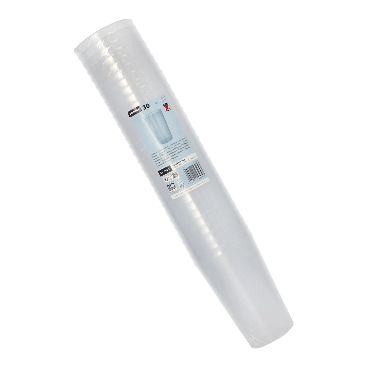 30 stk. Uknuselige Drikkeglas Genbruglige 500 ml 30 stk. Uknuselige Drikkeglas Genbruglige 500 ml