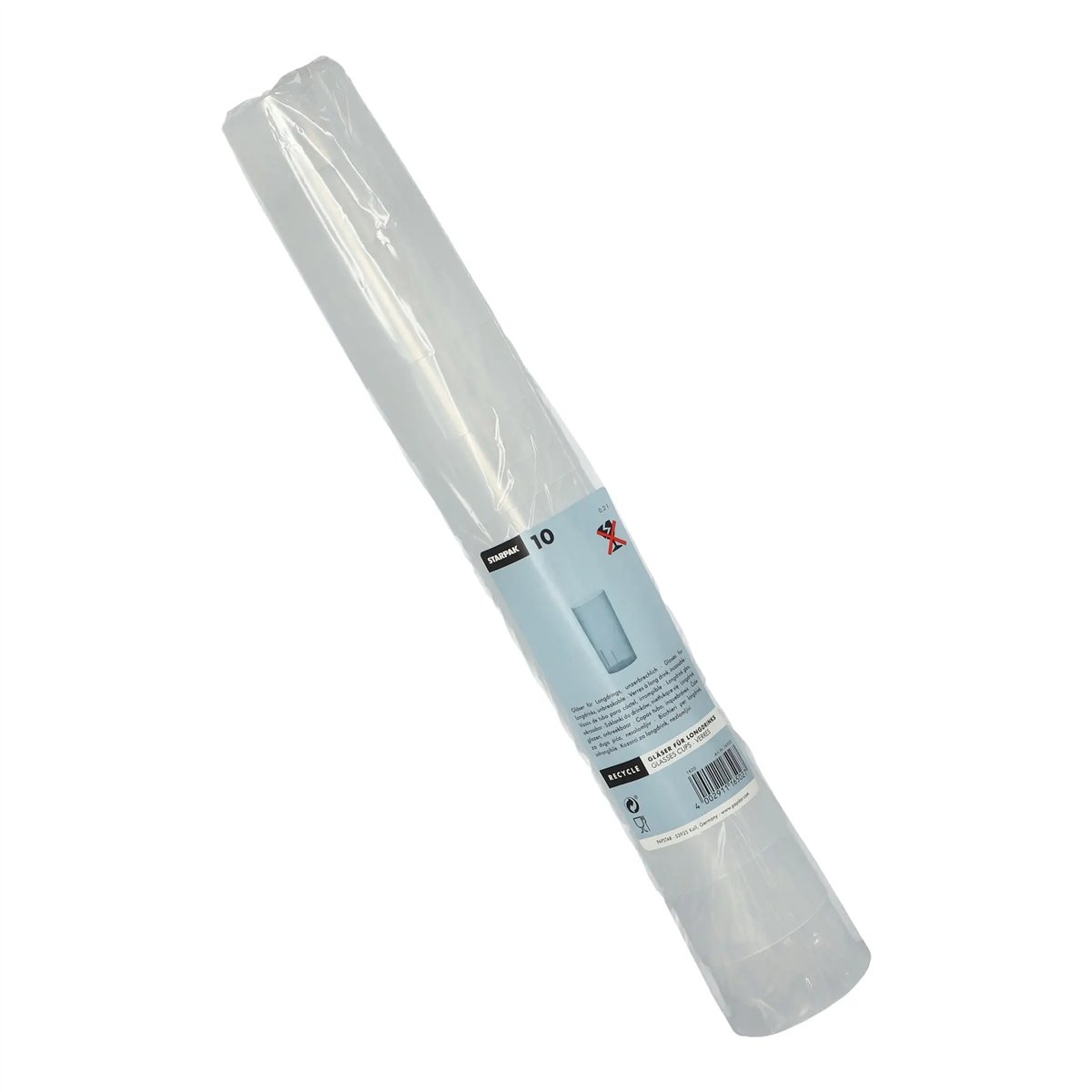 10 stk. Uknuselige Drikkeglas Genbruglige 200 ml