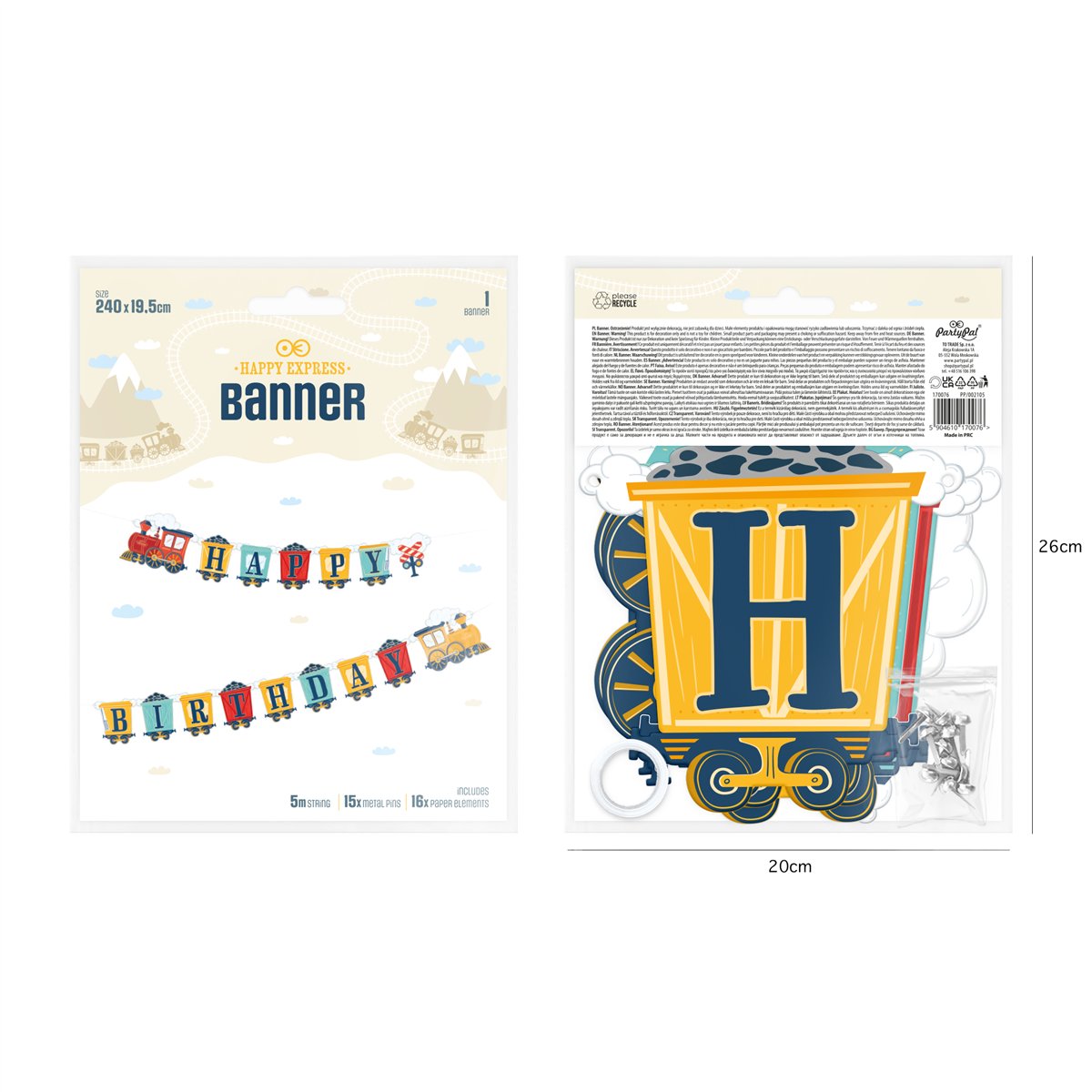 Banner Happy Birthday Happy Express Damptog Banner Happy Birthday Happy Express Damptog