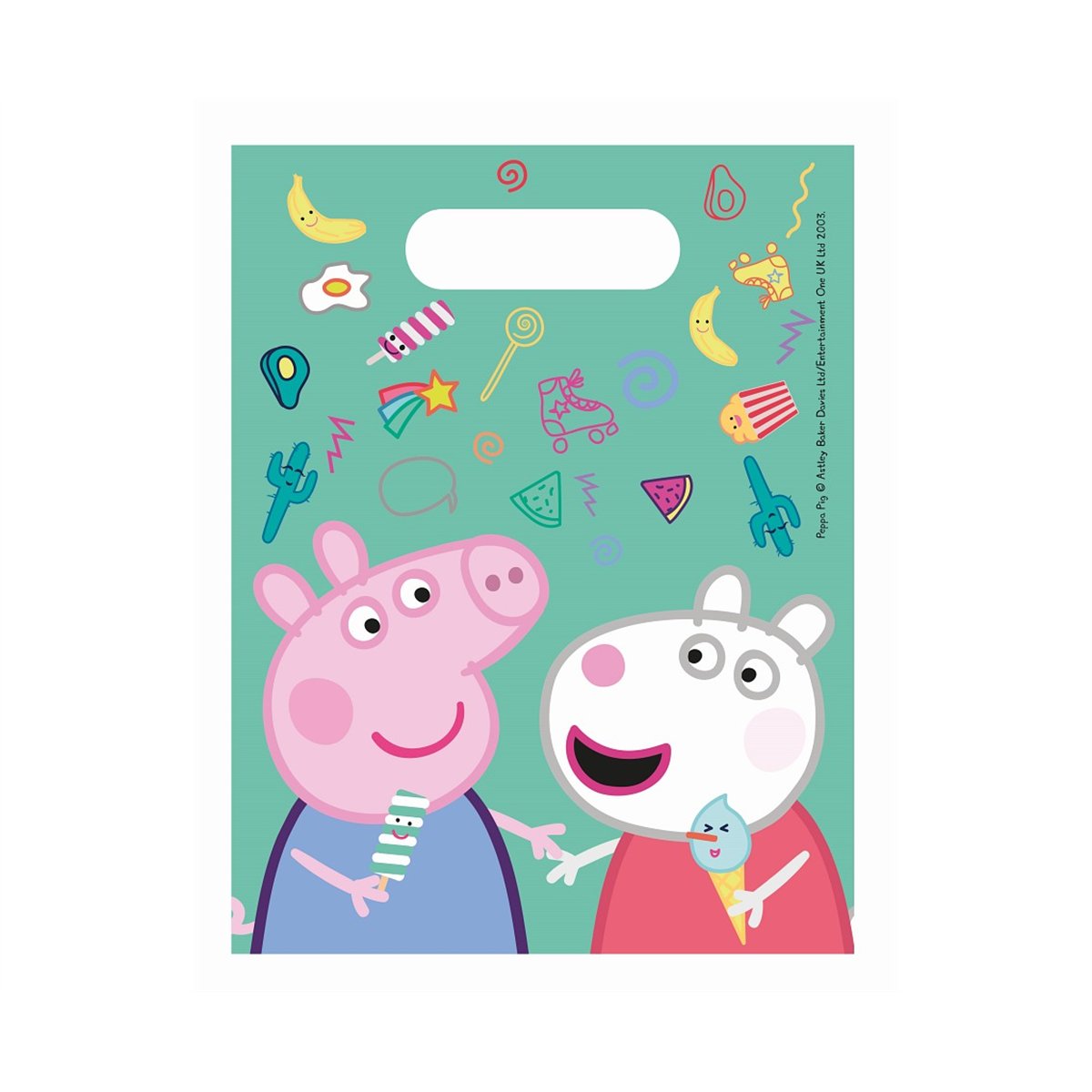 6 stk. Partyposer Gurli Gris 16x23cm 6 stk. Partyposer Gurli Gris 16x23cm