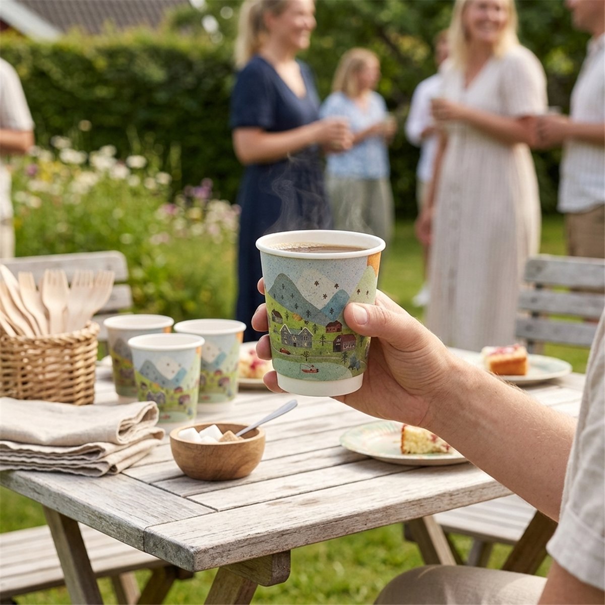 20 stk. Termokrus Dobbeltvæg Sommermotiv Græs 250 ml 20 stk. Termokrus Dobbeltvæg Sommermotiv Græs 250 ml