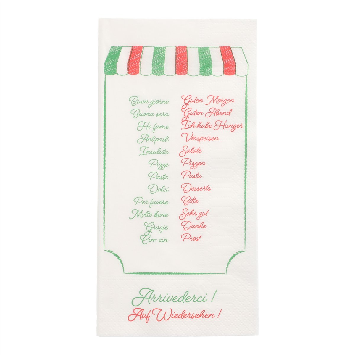 250 stk. Middagsservietter Pizza 2-lags 1/8-foldet 40x40 cm "Italien" 250 stk. Middagsservietter Pizza 2-lags 1/8-foldet 40x40 cm "Italien"