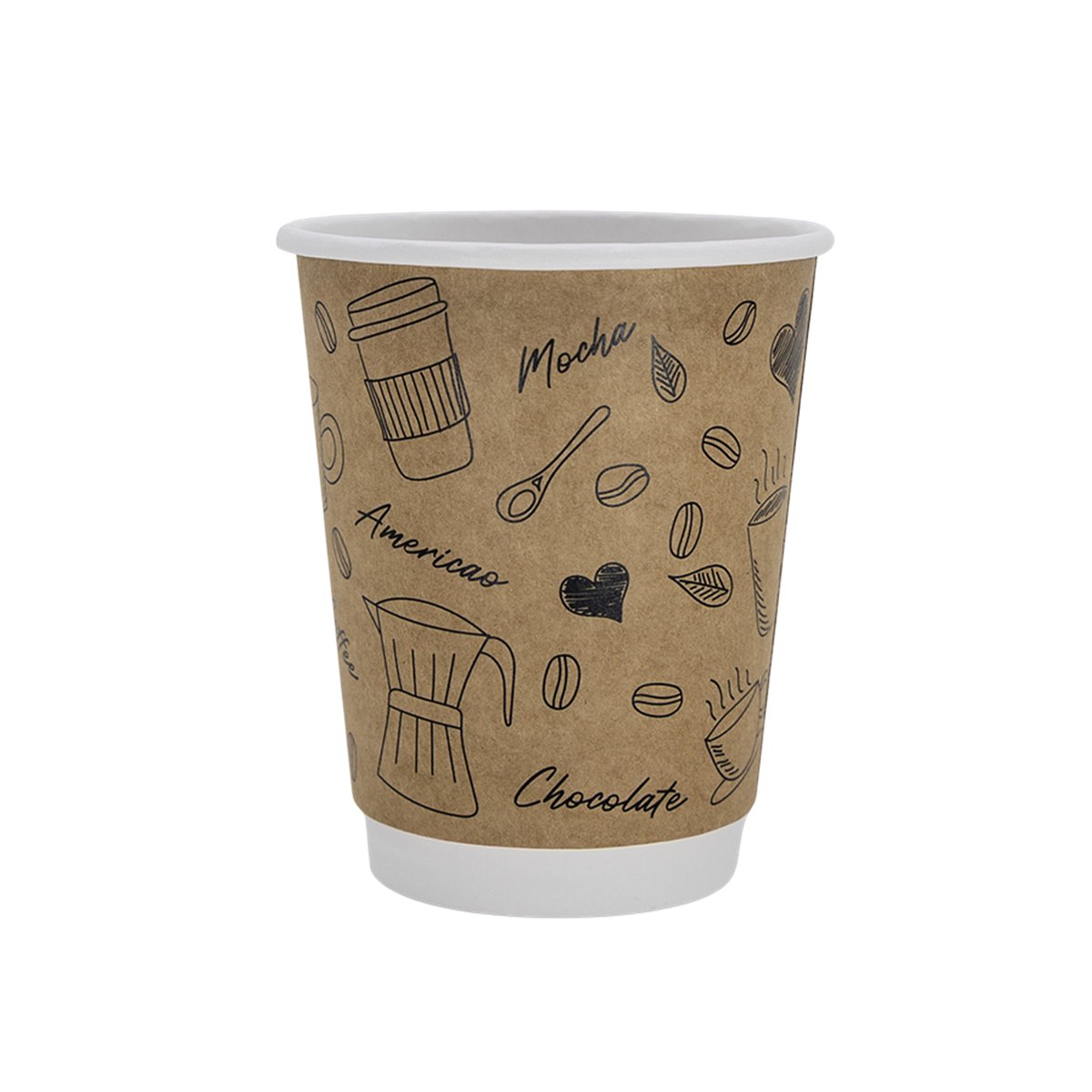 25 stk. Termokrus Café-krus dobbeltvæg 300 ml 25 stk. Termokrus Café-krus dobbeltvæg 300 ml
