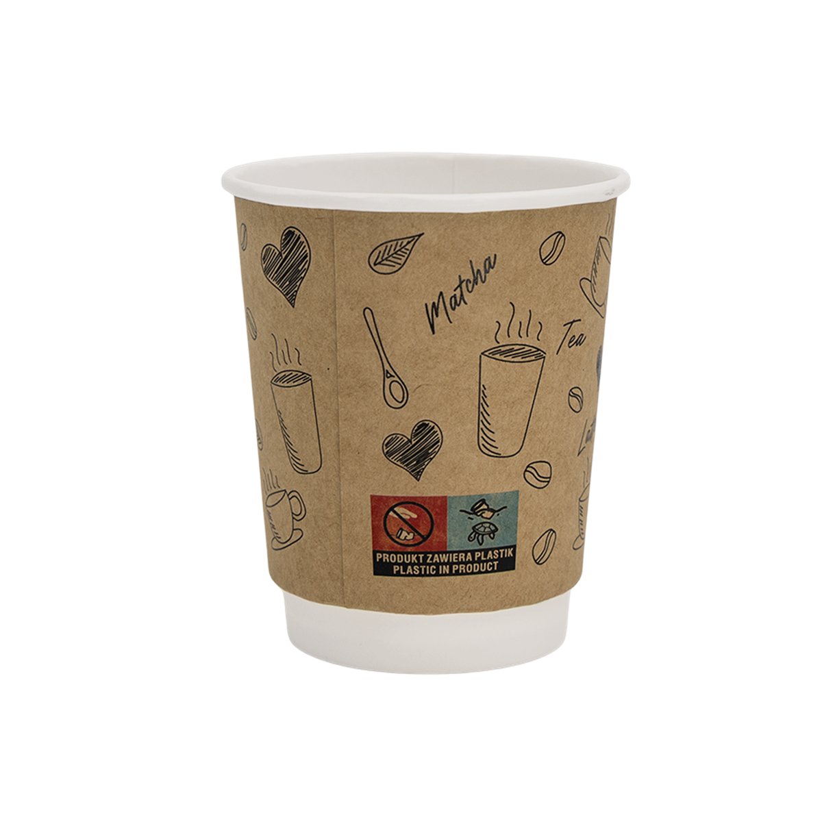 25 stk. Termokrus Dobbeltvæg Papkrus Café Design Brun 250 ml 25 stk. Termokrus Dobbeltvæg Papkrus Café Design Brun 250 ml