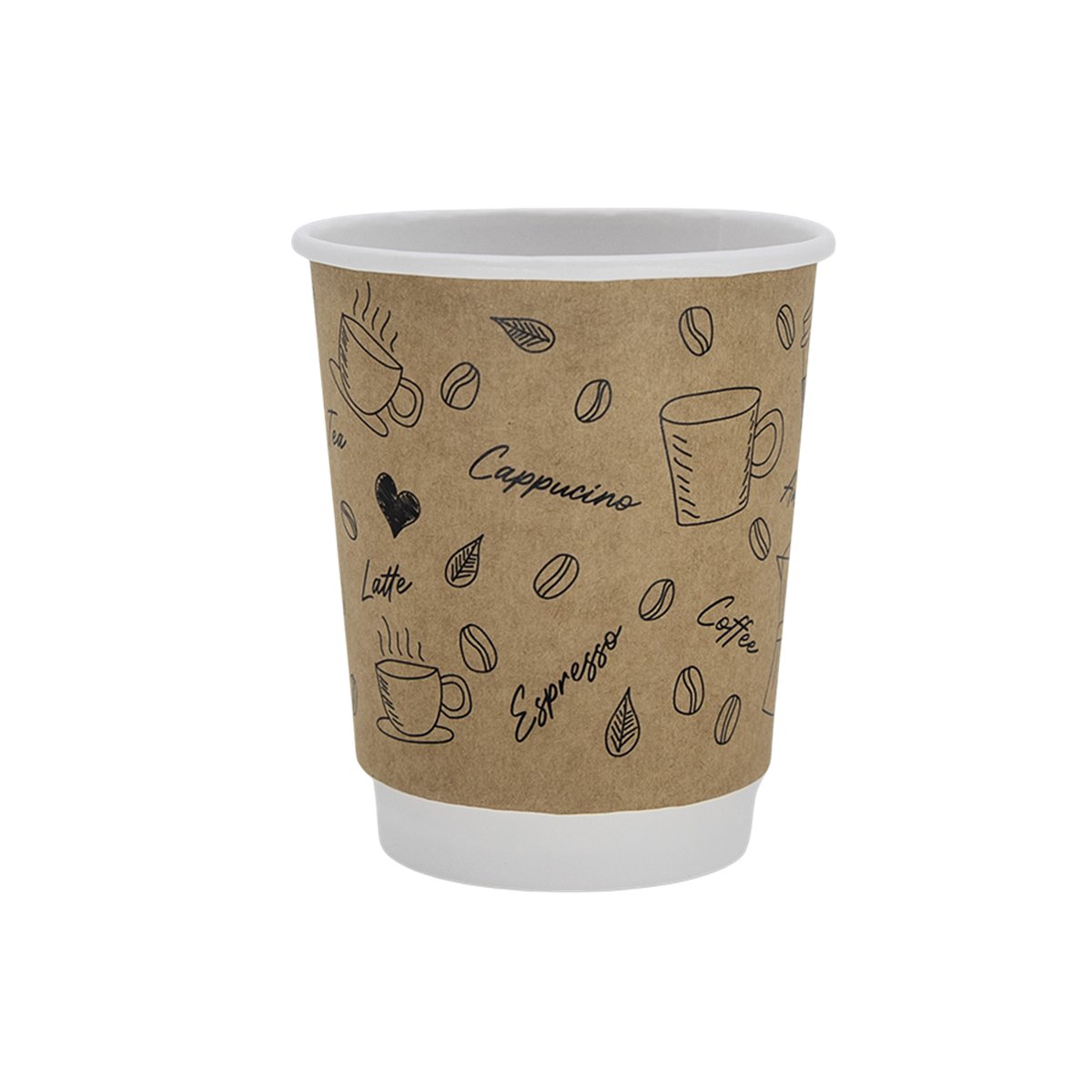 25 stk. Termokrus Dobbeltvæg Papkrus Café Design Brun 250 ml 25 stk. Termokrus Dobbeltvæg Papkrus Café Design Brun 250 ml