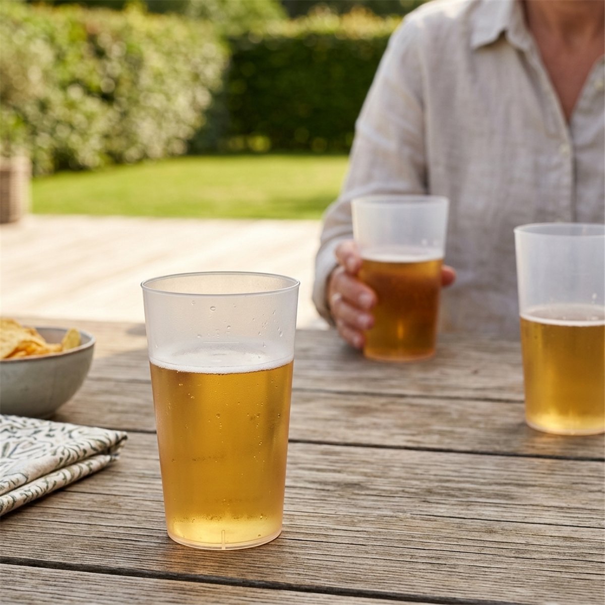 25 stk. Ciderglas uknuselige genbrugelige 300 ml PP 25 stk. Ciderglas uknuselige genbrugelige 300 ml PP