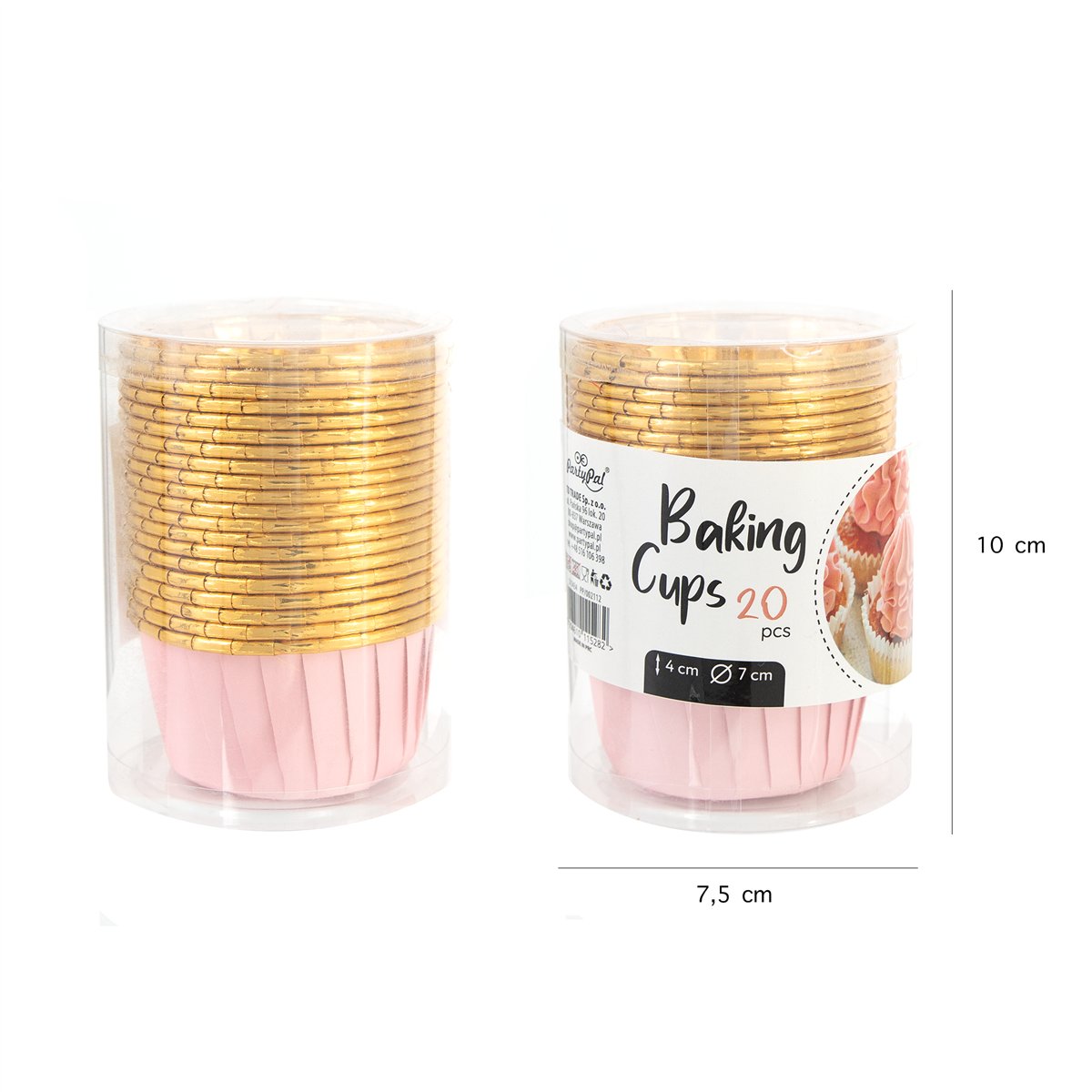 20 stk. Bageforme Runde Rosaguld aluminium 7 cm 20 stk. Bageforme Runde Rosaguld aluminium 7 cm