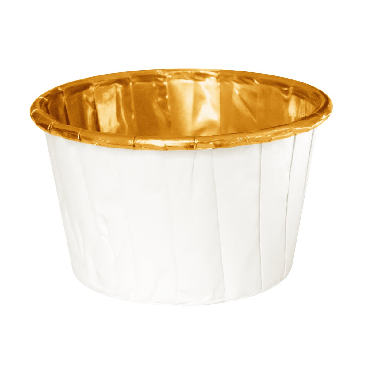 20 stk. Bageforme Runde hvide og Guld aluminium 7 cm 20 stk. Bageforme Runde hvide og Guld aluminium 7 cm