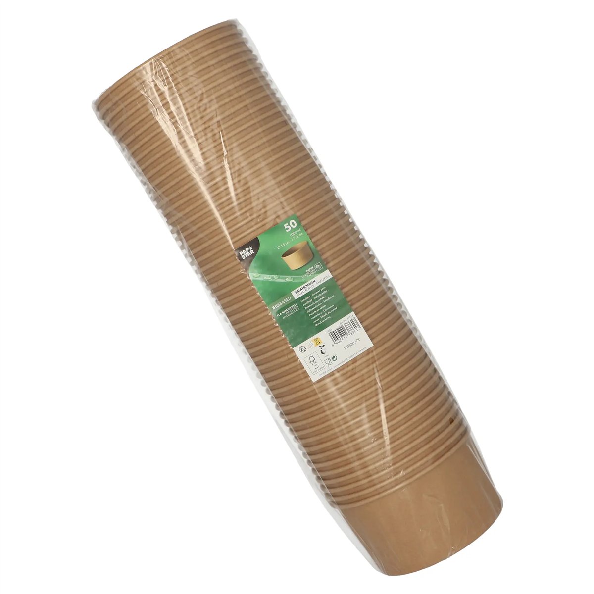 50 stk. Salatskåle i Pap Brun 1000 ml FSC® - 100 % miljøvenlige 50 stk. Salatskåle i Pap Brun 1000 ml FSC® - 100 % miljøvenlige