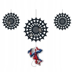 3 stk. Spiderman papirdekorationssæt