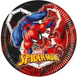 8 stk. Spider-Man® Paptallerkener