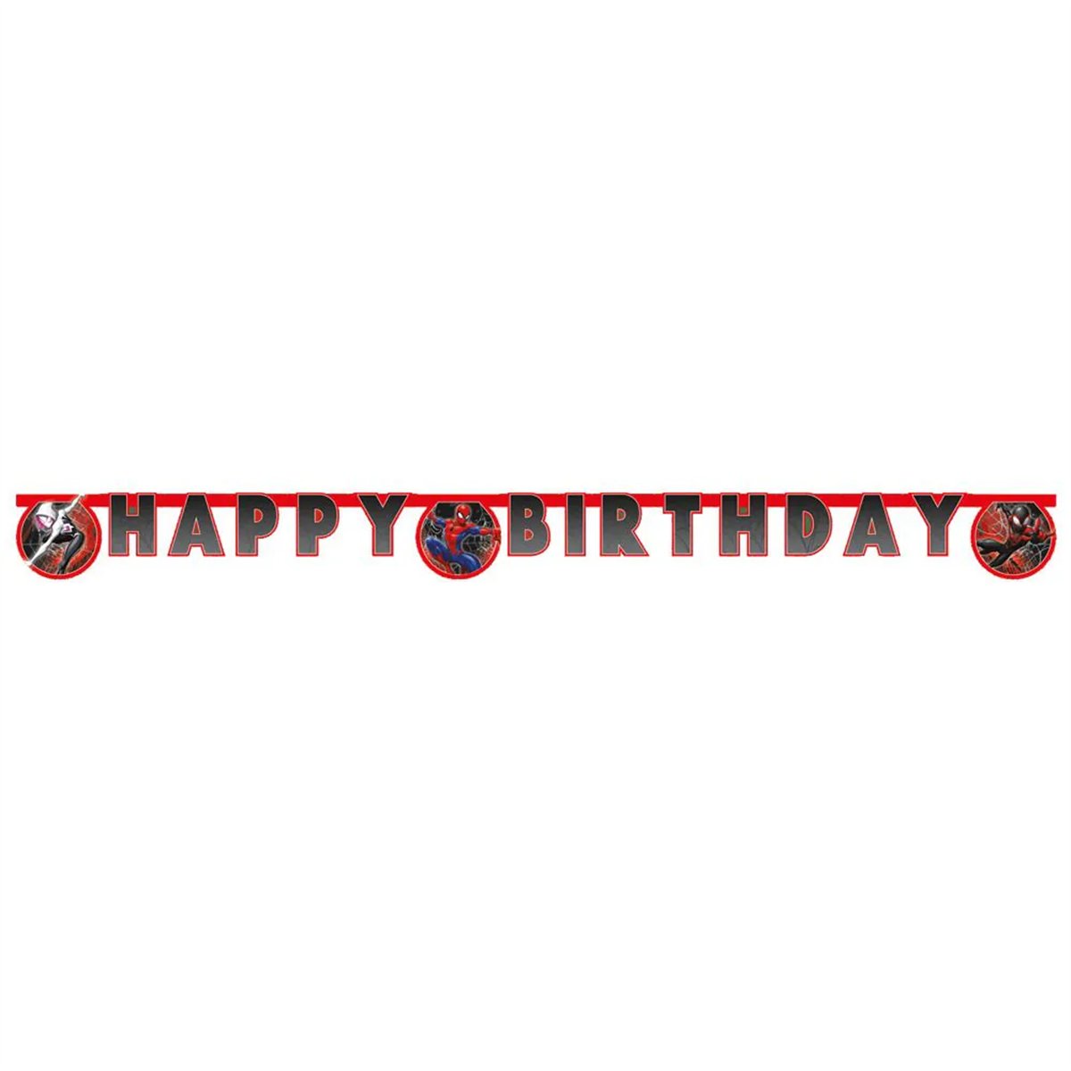 Spider-Man® Happy Birthday Papirbanner 230 cm Spider-Man® Happy Birthday Papirbanner 230 cm