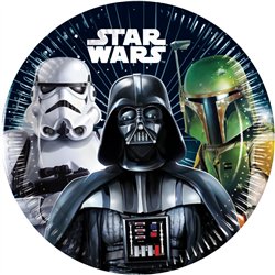 8 stk. Star Wars&reg; Paptallerkener 20 cm