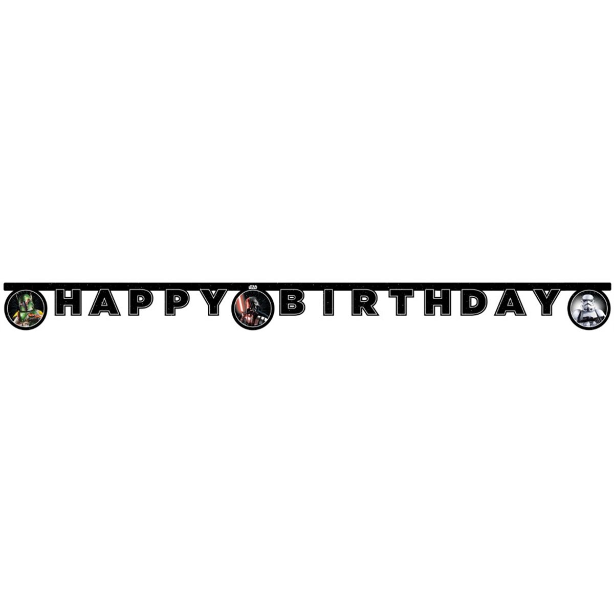 Star Wars® Happy Birthday Papirbanner 230 cm Star Wars® Happy Birthday Papirbanner 230 cm