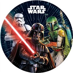 8 stk. Star Wars&reg; Paptallerkener 23 cm