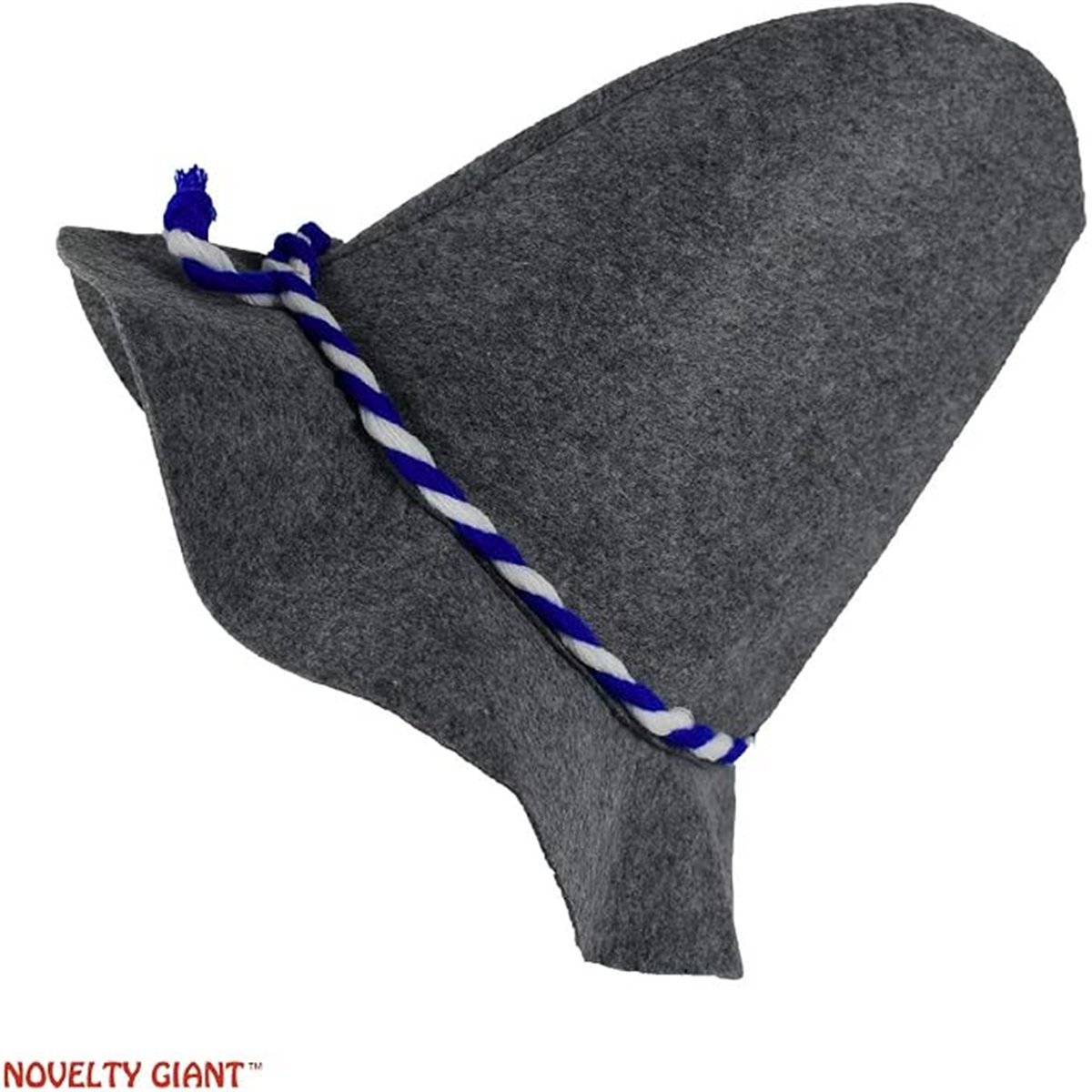 Troldmandshat Oktoberfest mørkegrå filt 60 cm Troldmandshat Oktoberfest mørkegrå filt 60 cm
