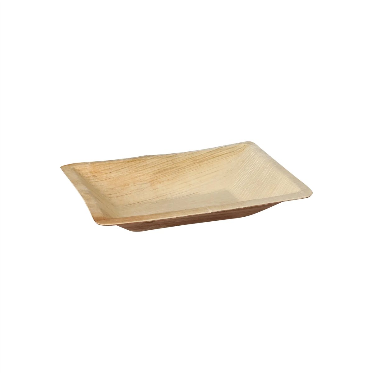 6 stk. Palmebladstallerkener firkantet natur 17x12 cm 6 stk. Palmebladstallerkener firkantet natur 17x12 cm