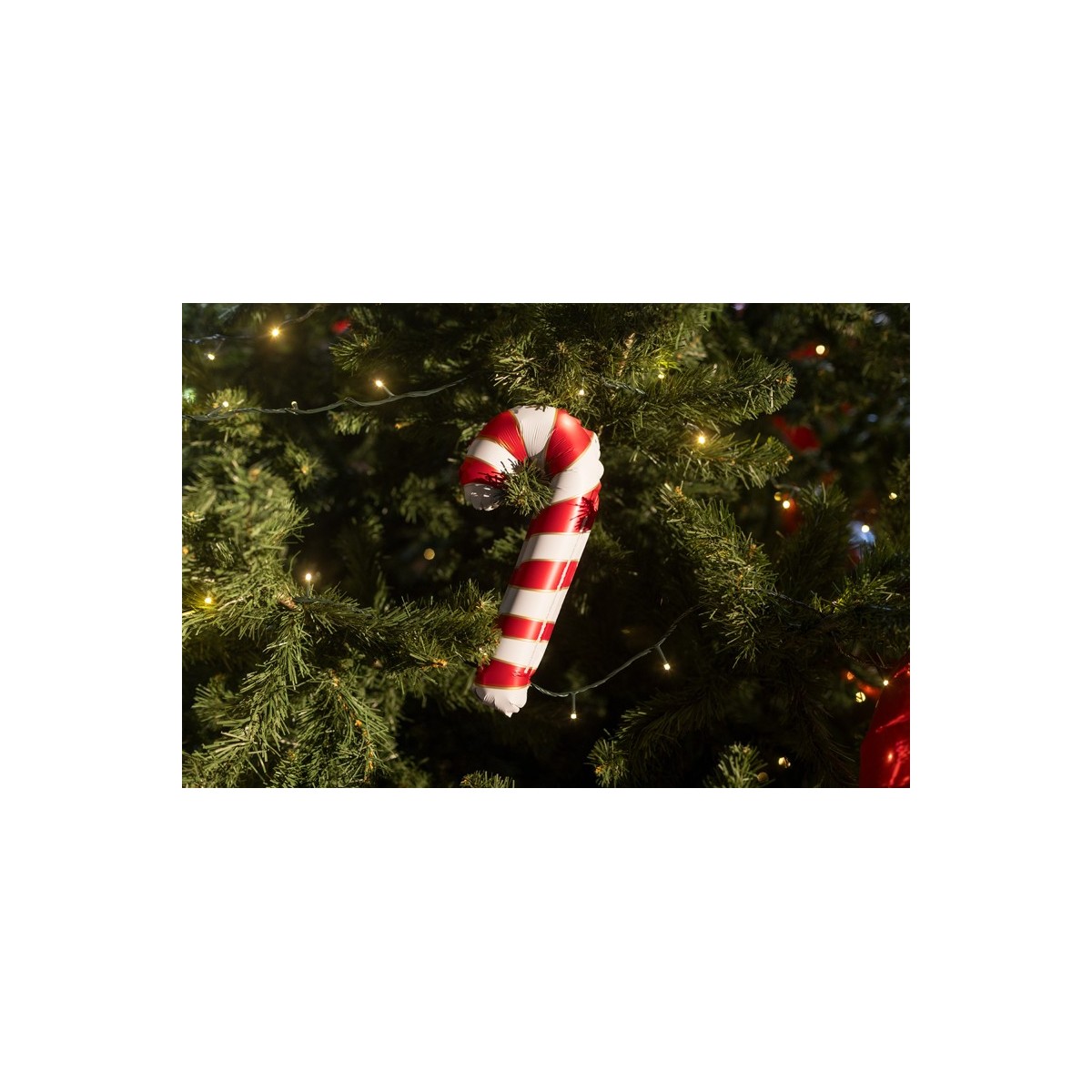 Foil balloon for garlands Candy cane, 15.5x31 cm, red and white (1 pkt / 5 pc.) Foil balloon for garlands Candy cane, 15.5x31 cm, red and white (1 pkt / 5 pc.)