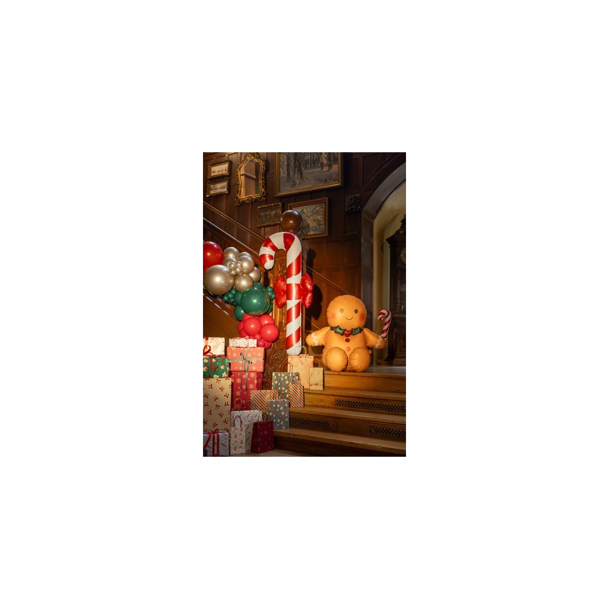 Foil balloon Gingerbread man, 85.5x80 cm, brown Foil balloon Gingerbread man, 85.5x80 cm, brown