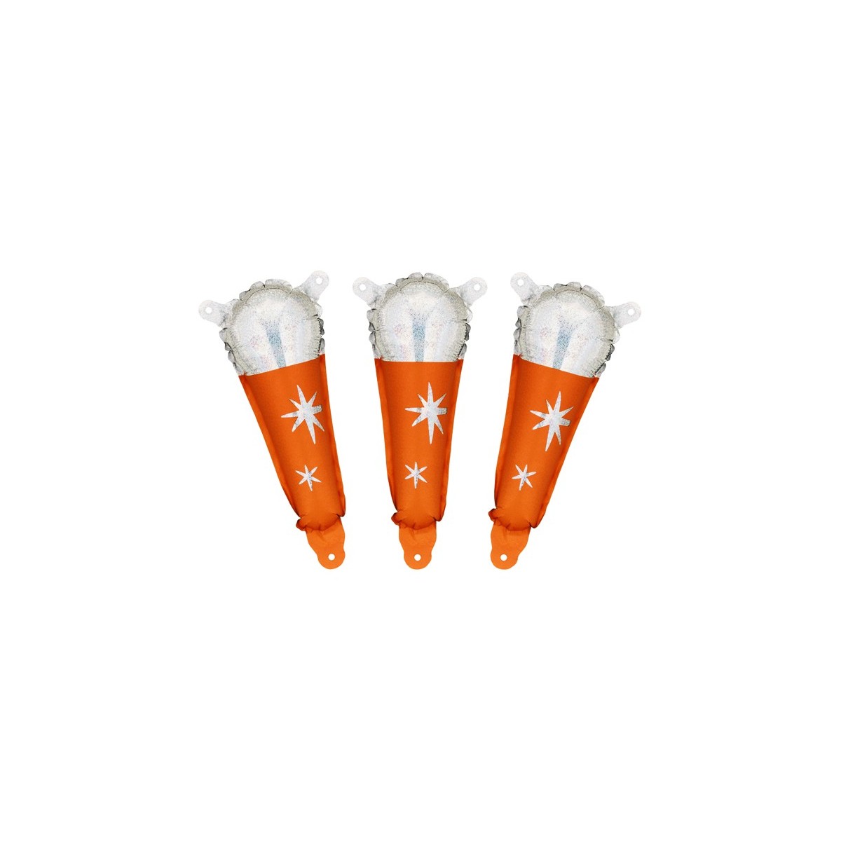 Foil balloons for garlands Microphone, 10x25 cm, orange (1 pkt / 3 pc.) Foil balloons for garlands Microphone, 10x25 cm, orange (1 pkt / 3 pc.)