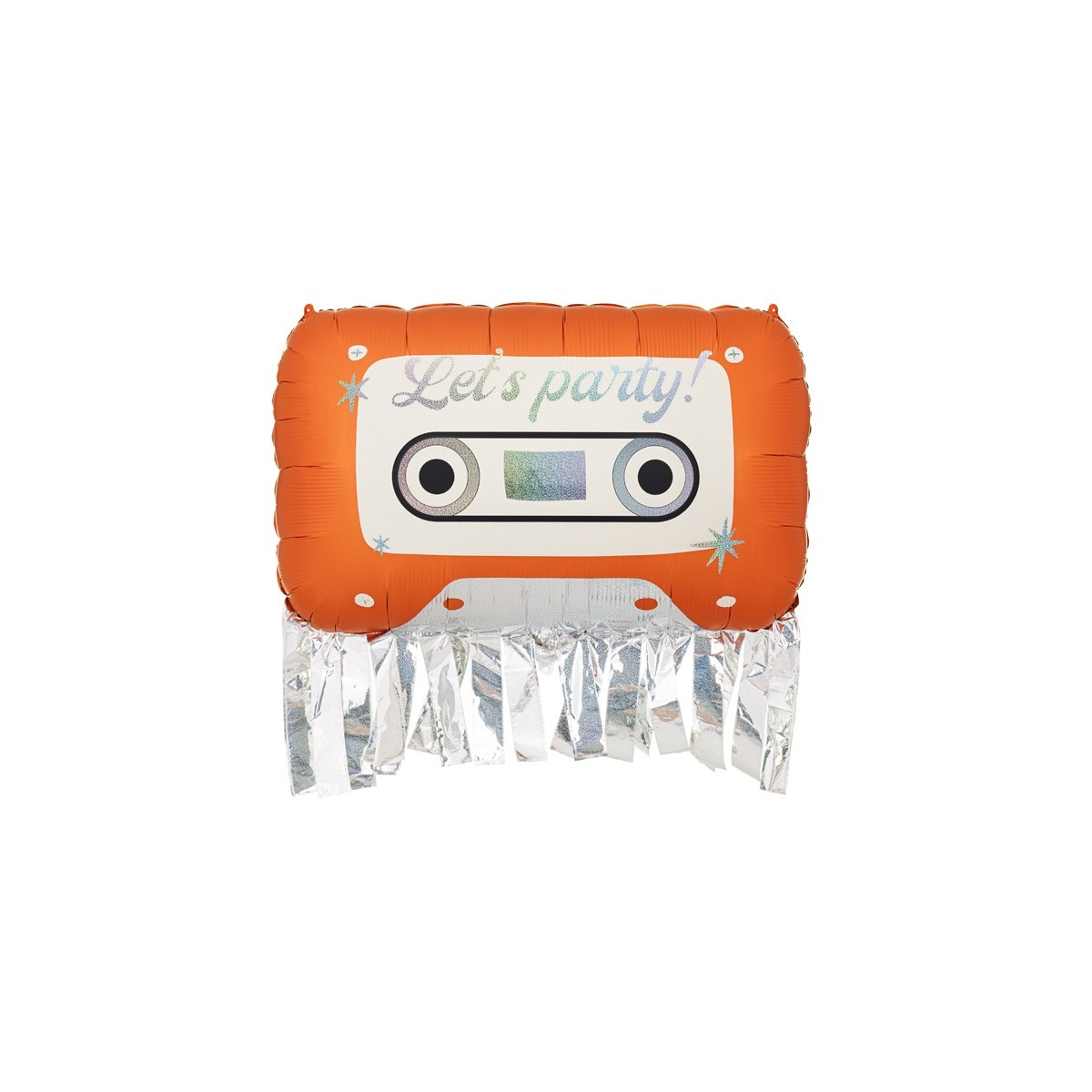Foil balloon Cassette, 91x58 cm, orange Foil balloon Cassette, 91x58 cm, orange