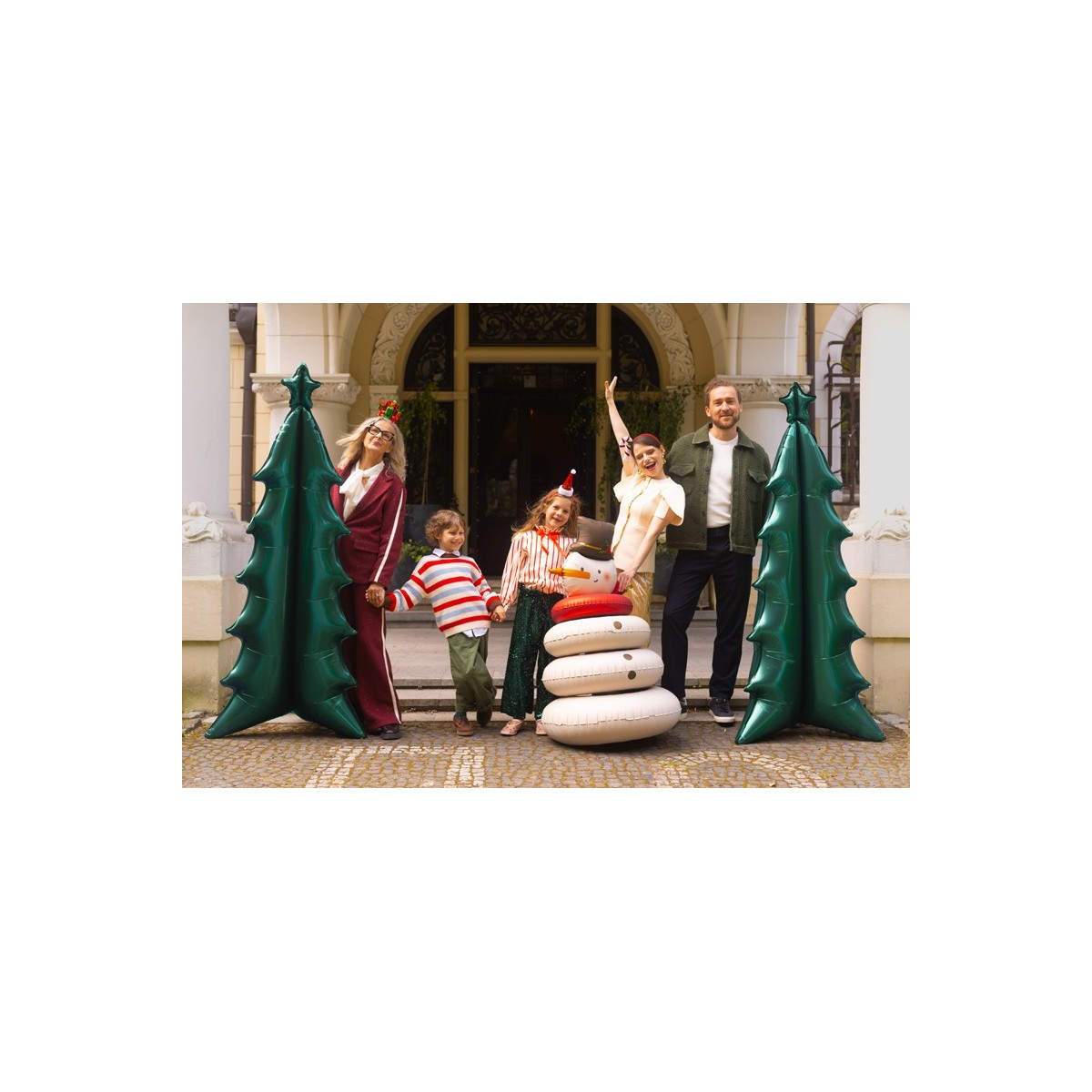 Standing foil balloon Christmas Tree XXL, 77x184 cm, green Standing foil balloon Christmas Tree XXL, 77x184 cm, green