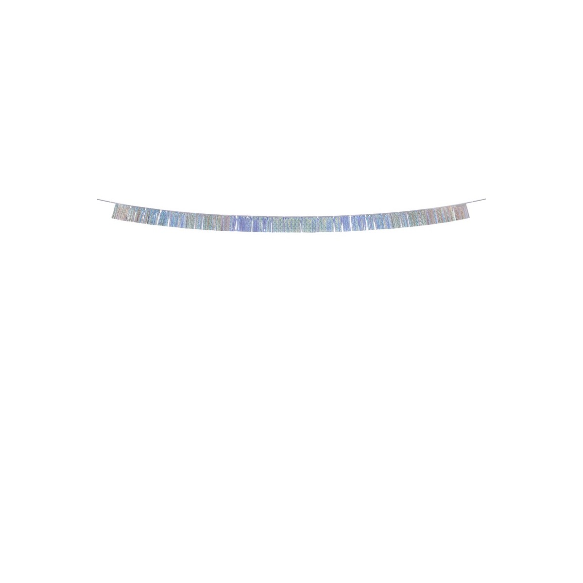 Foil fringe garland, 300x12.5 cm, holographic Foil fringe garland, 300x12.5 cm, holographic