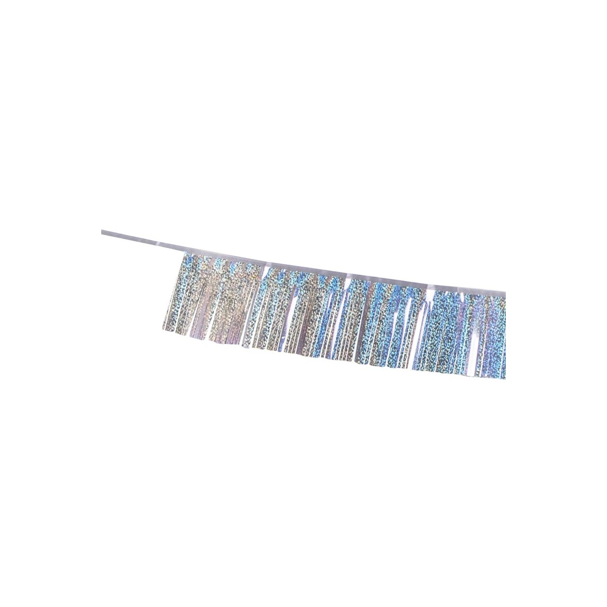 Foil fringe garland, 300x12.5 cm, holographic Foil fringe garland, 300x12.5 cm, holographic