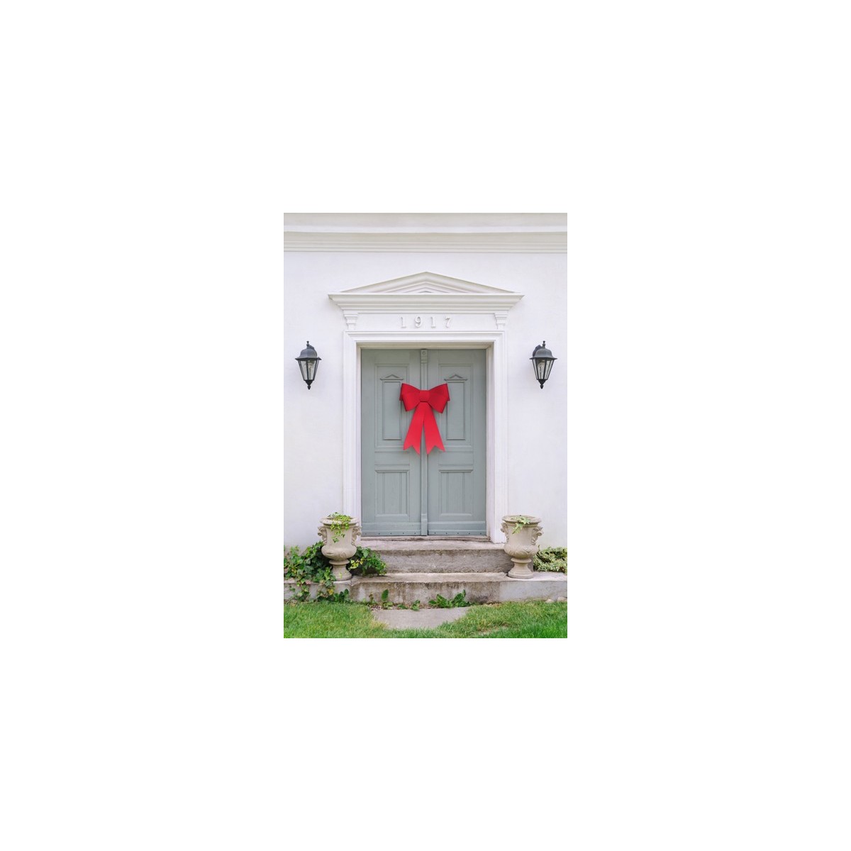 Decorative paper bow DIY, 55x71 cm, red