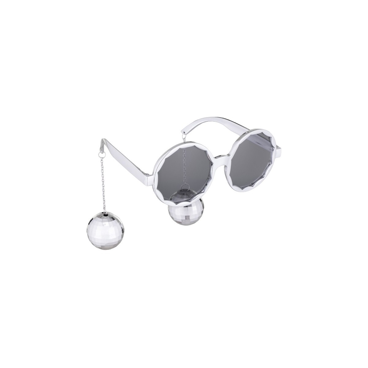 Glasses Disco balls, 16x6.5 cm, silver Glasses Disco balls, 16x6.5 cm, silver