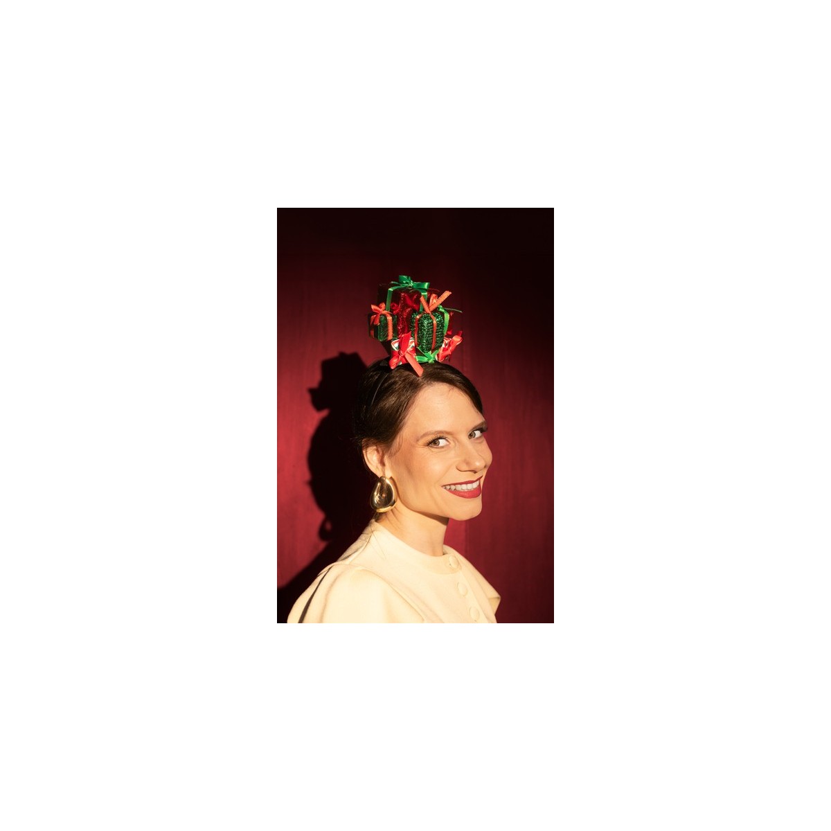 Headband Gifts, 12.5x23.5 cm, red-green