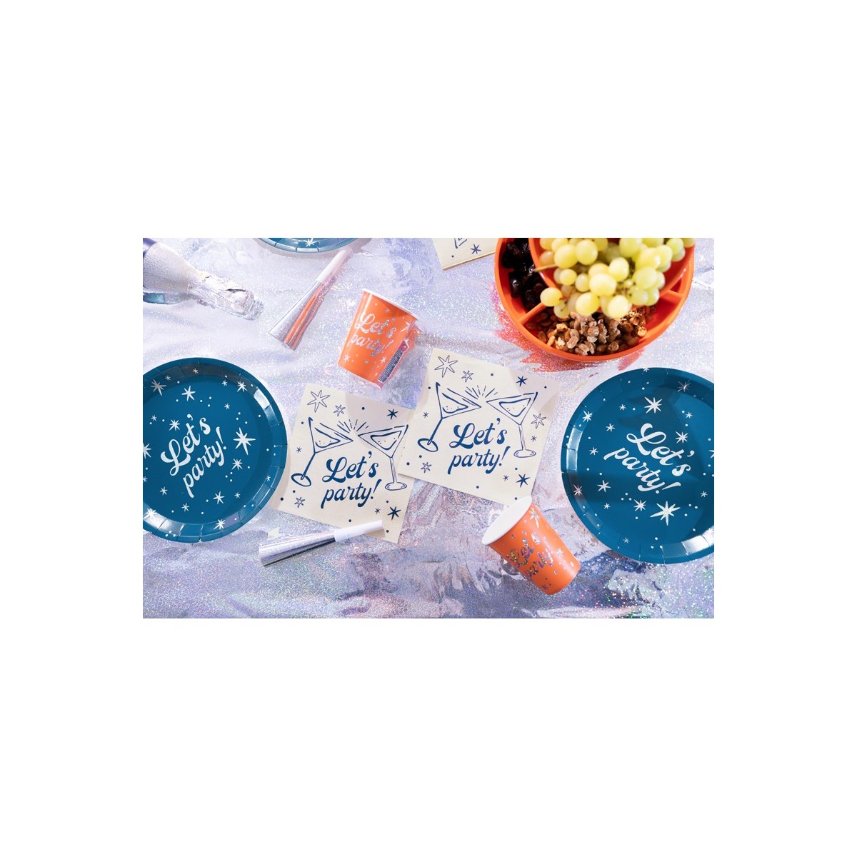 Napkins Let's party!, 33x33 cm, beige (1 pkt / 20 pc.)