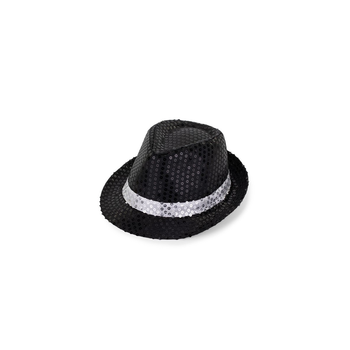 Sequin hat with a band, diameter 27 cm, black Sequin hat with a band, diameter 27 cm, black
