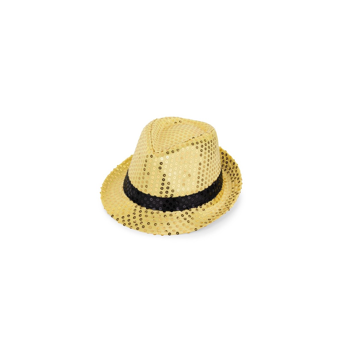 Sequin hat with a band, diameter 27 cm, gold Sequin hat with a band, diameter 27 cm, gold