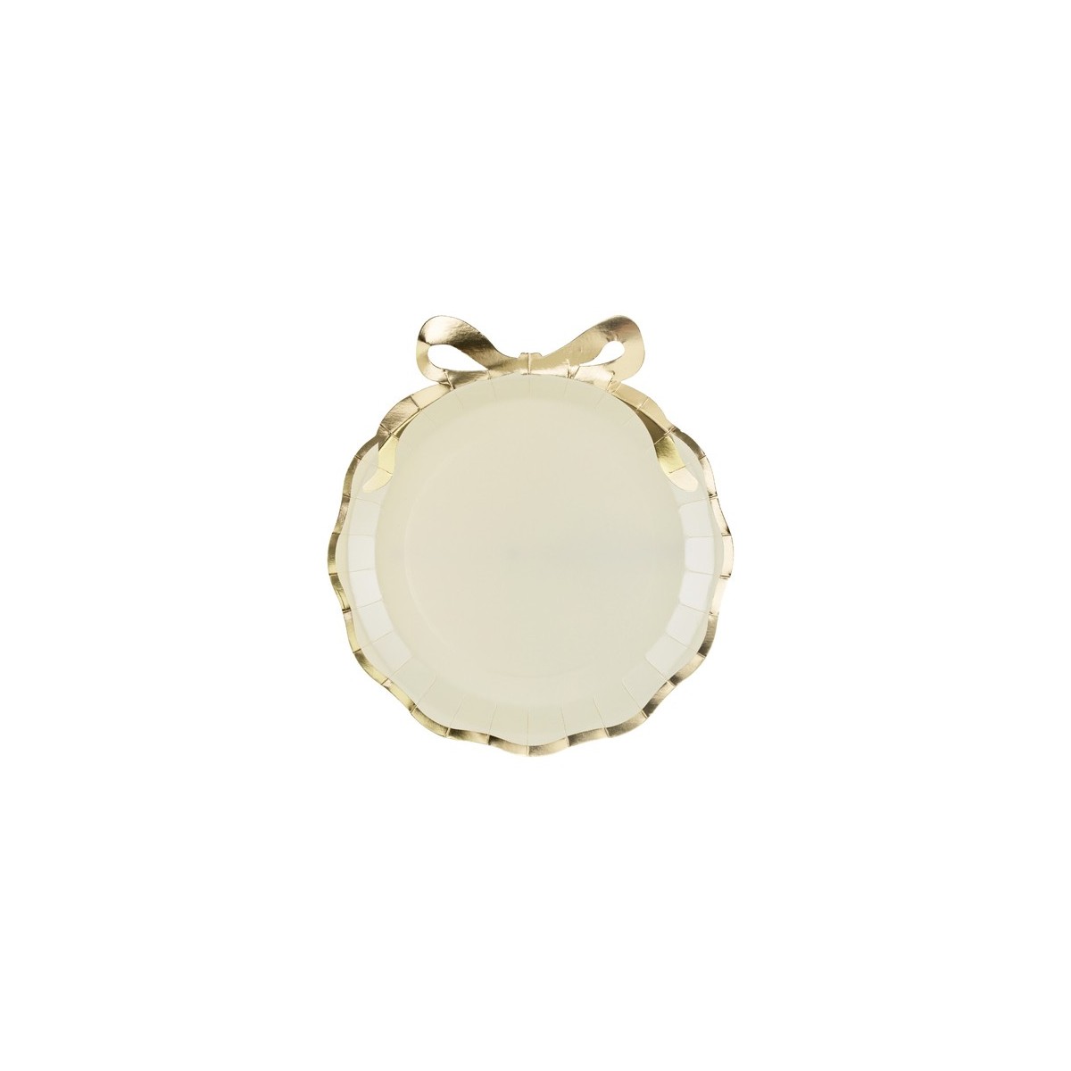 Plates with a bow, 24x26.8 cm, beige-gold (1 pkt / 6 pc.) Plates with a bow, 24x26.8 cm, beige-gold (1 pkt / 6 pc.)