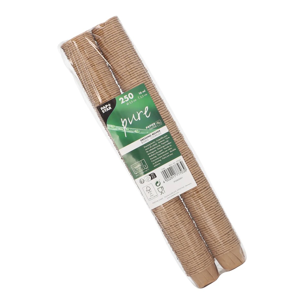 100 stk. Dressingbægre 10 ml brun papir 100 stk. Dressingbægre 10 ml brun papir