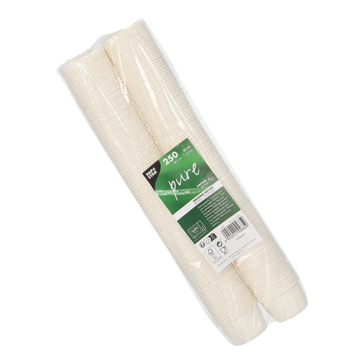 250 stk. Dressingbægre 35 ml hvid papir FSC® 250 stk. Dressingbægre 35 ml hvid papir FSC®
