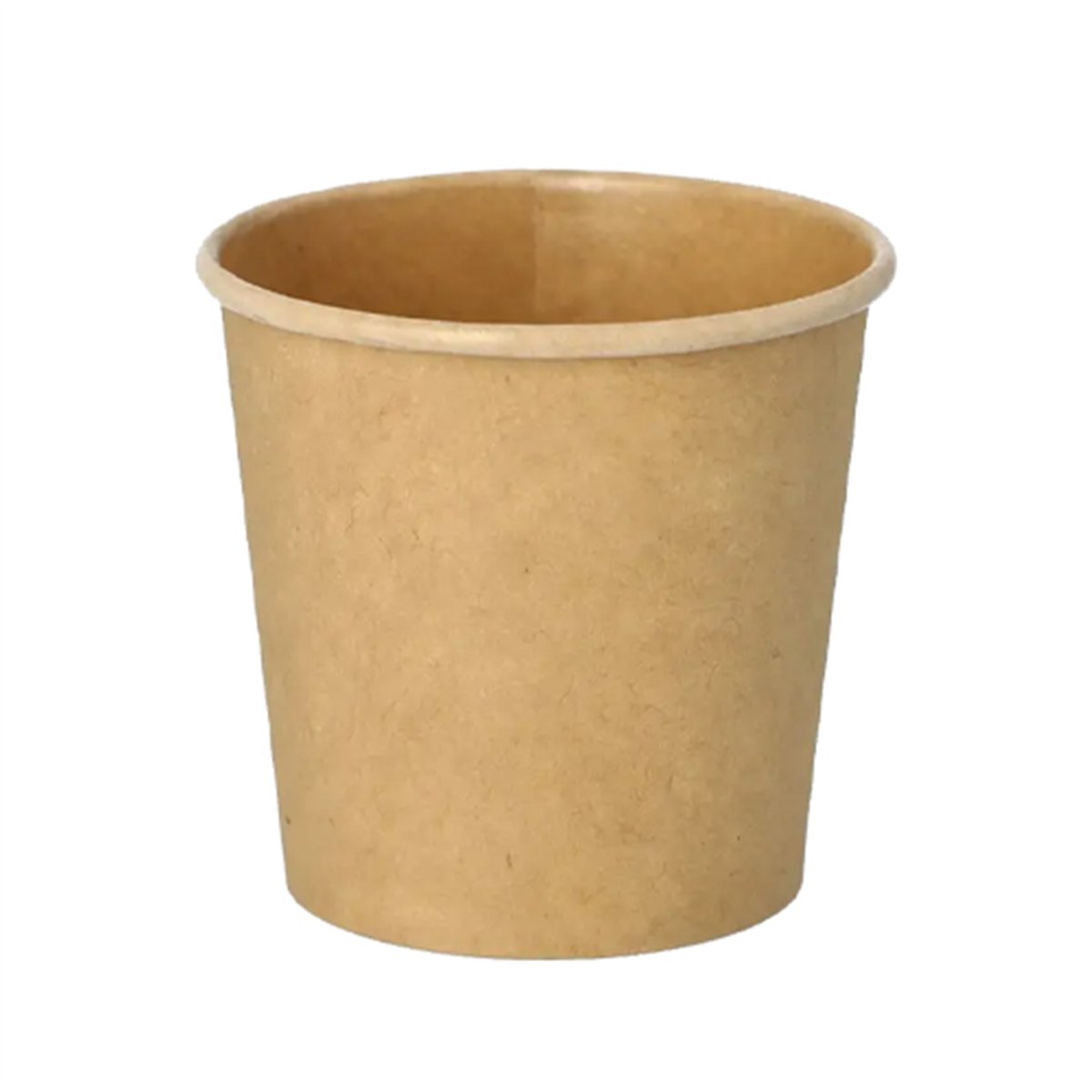 50 stk. Dressingbægre 120 ml brun kraftpapir PLA 50 stk. Dressingbægre 120 ml brun kraftpapir PLA