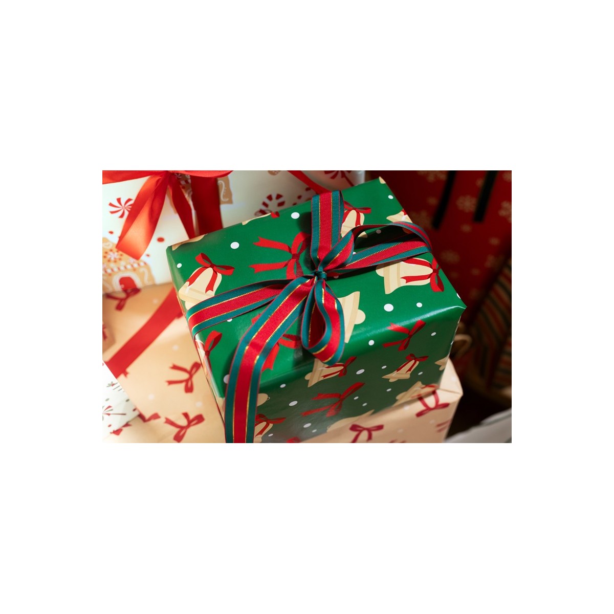 Christmas ribbon set, 1,5-2,5x300 cm, mix of designs (1 pkt / 24 pc.)